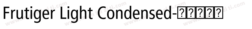 Frutiger Light Condensed字体转换